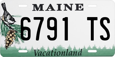 ME license plate 6791TS