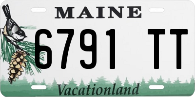 ME license plate 6791TT