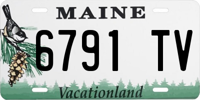 ME license plate 6791TV