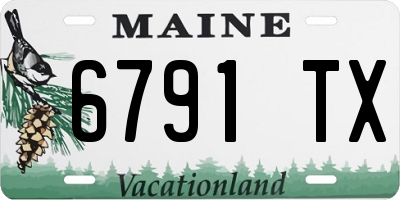 ME license plate 6791TX