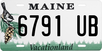 ME license plate 6791UB