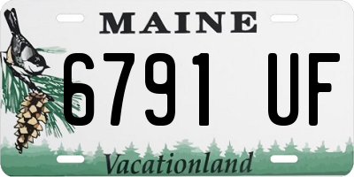 ME license plate 6791UF