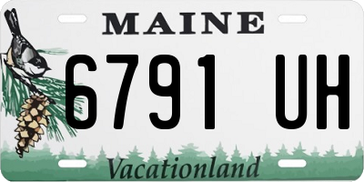ME license plate 6791UH