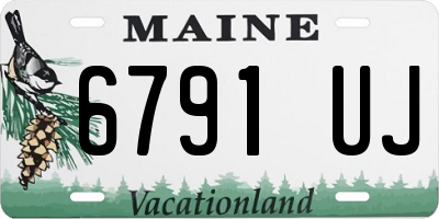 ME license plate 6791UJ