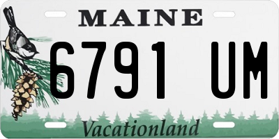 ME license plate 6791UM