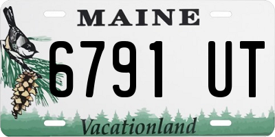 ME license plate 6791UT