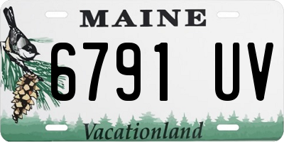 ME license plate 6791UV