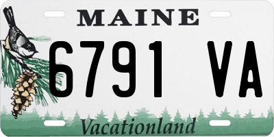 ME license plate 6791VA