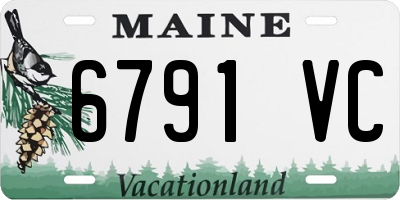 ME license plate 6791VC