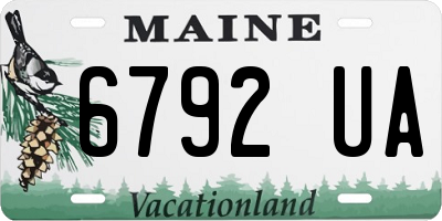 ME license plate 6792UA