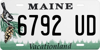 ME license plate 6792UD