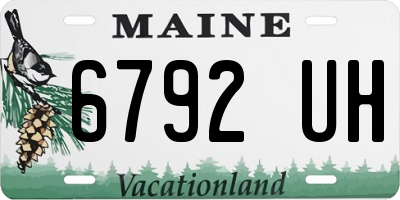 ME license plate 6792UH