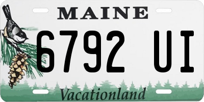 ME license plate 6792UI