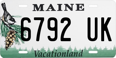 ME license plate 6792UK