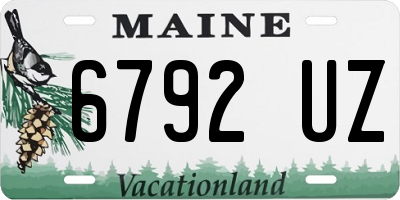 ME license plate 6792UZ