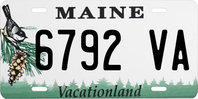 ME license plate 6792VA