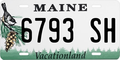 ME license plate 6793SH