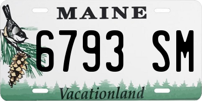 ME license plate 6793SM