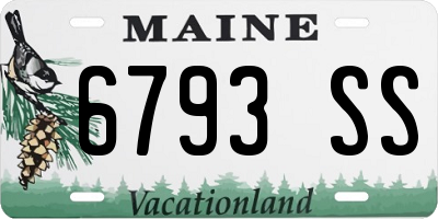 ME license plate 6793SS