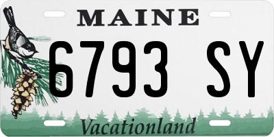 ME license plate 6793SY