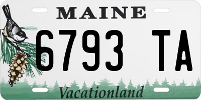ME license plate 6793TA