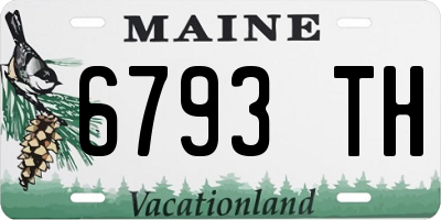 ME license plate 6793TH