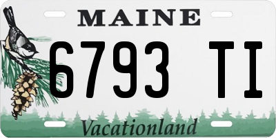 ME license plate 6793TI