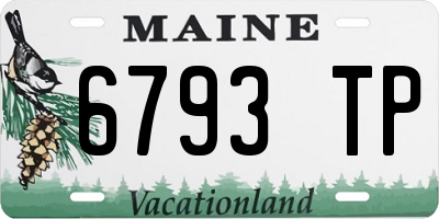ME license plate 6793TP