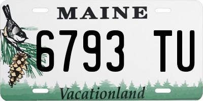 ME license plate 6793TU