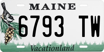 ME license plate 6793TW