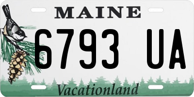 ME license plate 6793UA