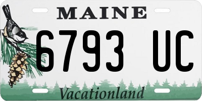 ME license plate 6793UC