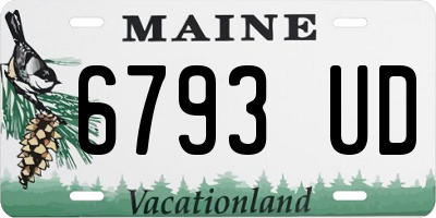 ME license plate 6793UD
