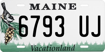 ME license plate 6793UJ