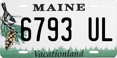 ME license plate 6793UL