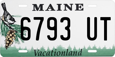 ME license plate 6793UT