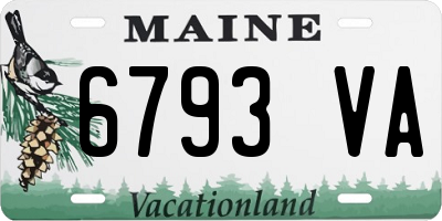 ME license plate 6793VA