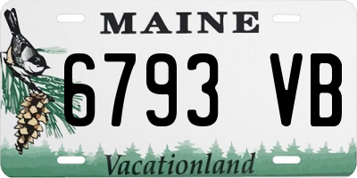 ME license plate 6793VB