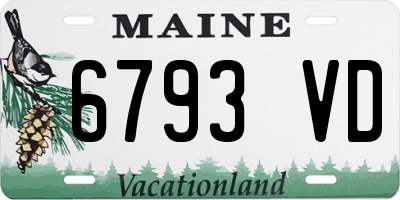 ME license plate 6793VD