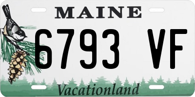 ME license plate 6793VF