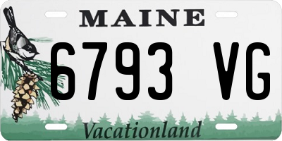 ME license plate 6793VG