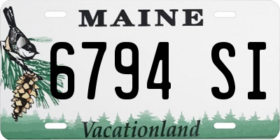 ME license plate 6794SI