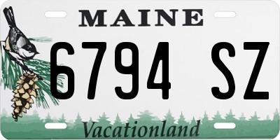 ME license plate 6794SZ