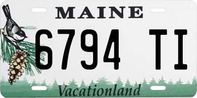 ME license plate 6794TI