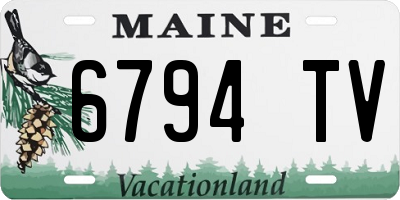 ME license plate 6794TV