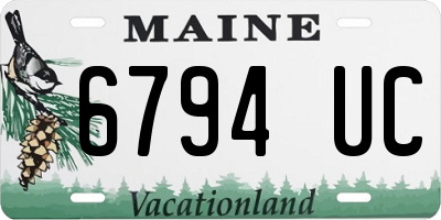 ME license plate 6794UC