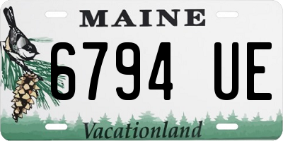 ME license plate 6794UE