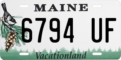 ME license plate 6794UF