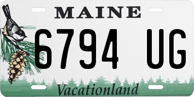 ME license plate 6794UG