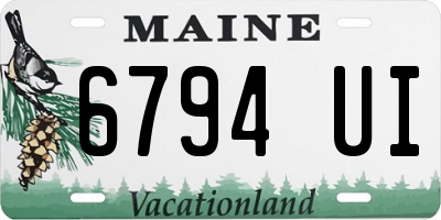 ME license plate 6794UI